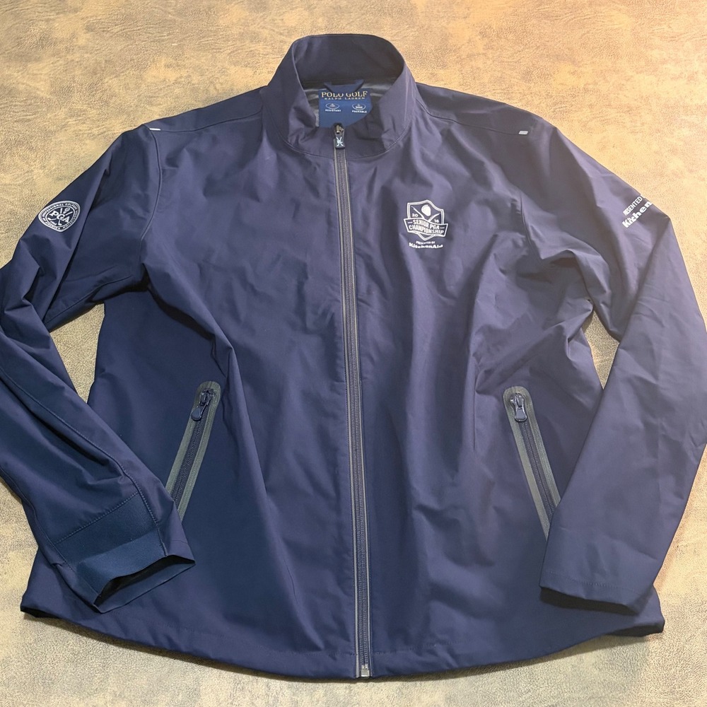 Ralph Lauren Polo Golf Jacket Mens L Navy 2016‎ Senior PGA Championship Full Zip